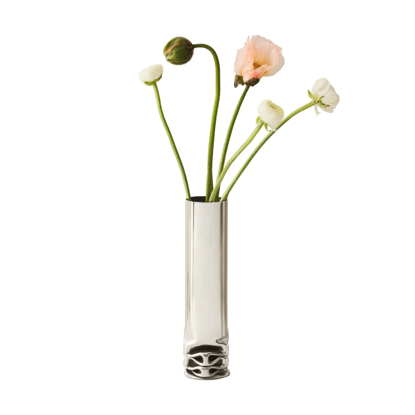Design House Stockholm Hydraulic Vase 25 cm Stainless steel, 25 cm