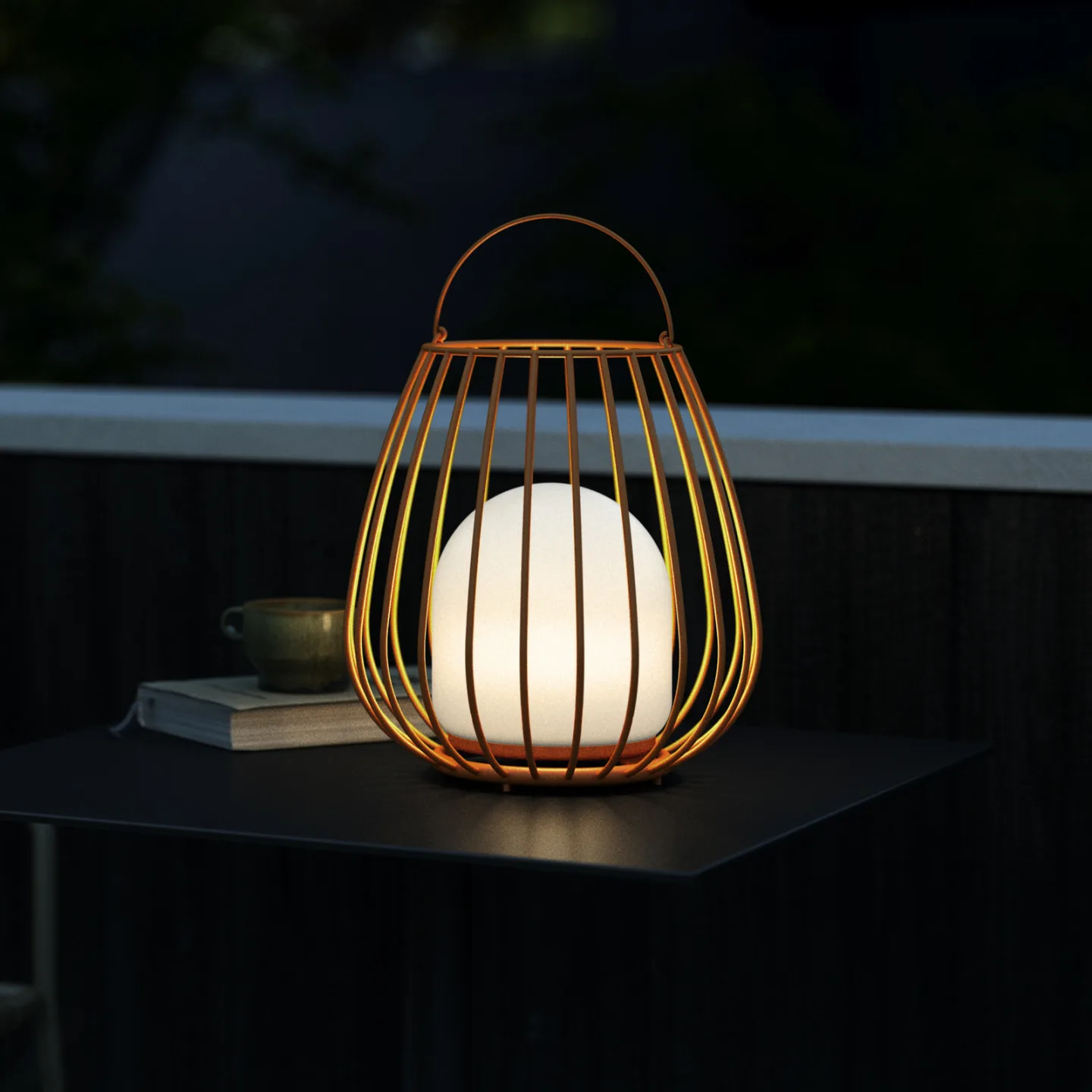 Jim Portable Udendørslampe Orange - Nordlux Jim To-Go - Moderne - Metal - Med skærm
