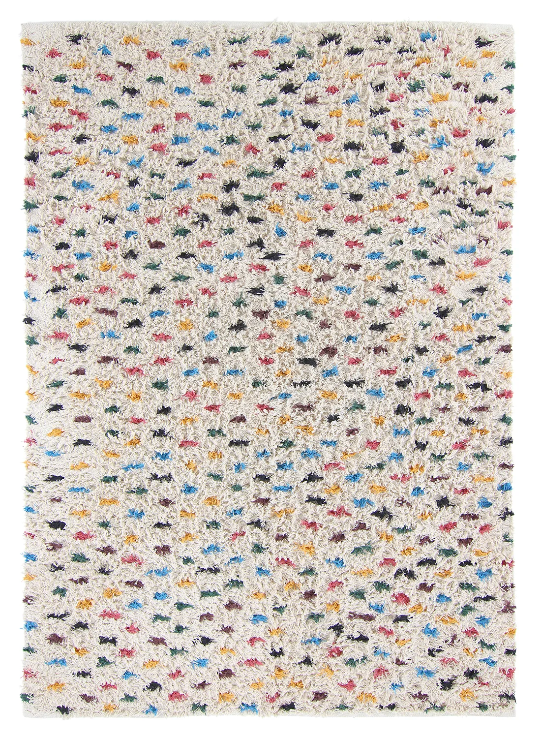 Ryetepper - Litton Natural Cotton Shaggy (beige/multi) (Størrelse: 240 x 340 cm)