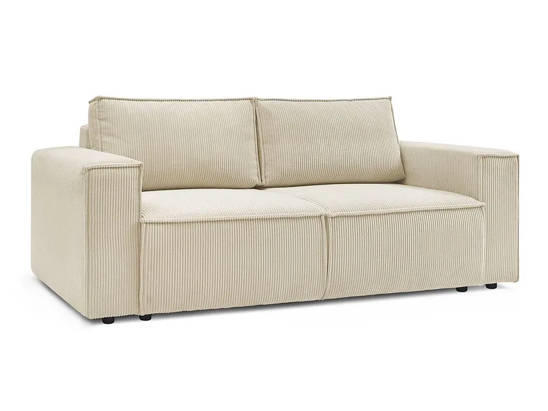 2er Sofa BOBOCHIC NIHAD Cord-Stoff beige