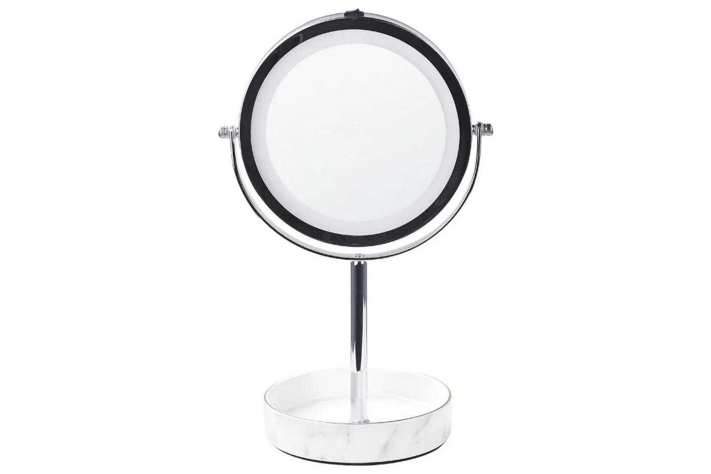Sminkspegel Savoie Silver/Vit - Silver/Vit