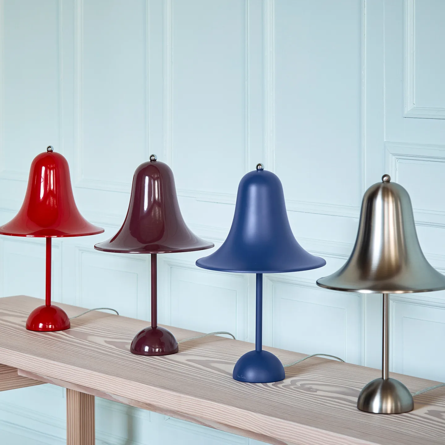 Pantop Bordlampe Ø23 Matt Black - Verpan - Stue - Design - Metal - Med skærm