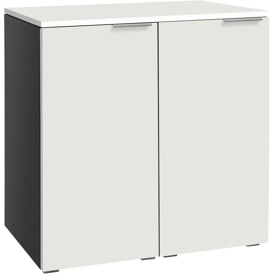 Hasena Kommode Airi anthracit/weiss MDF B 90 H 85 cm