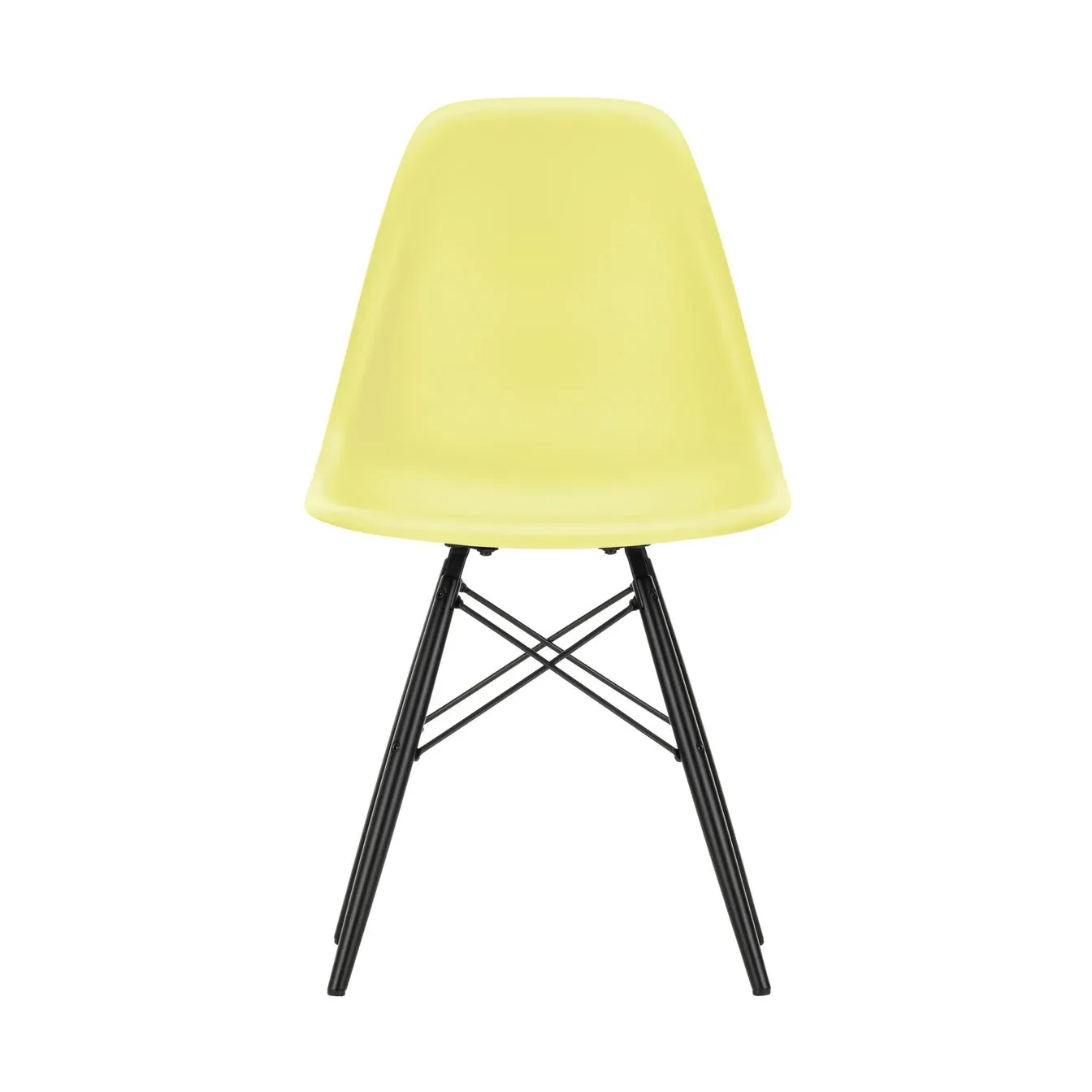 Vitra Eames Plastic Side Chair RE DSW stol 92 citron-black maple