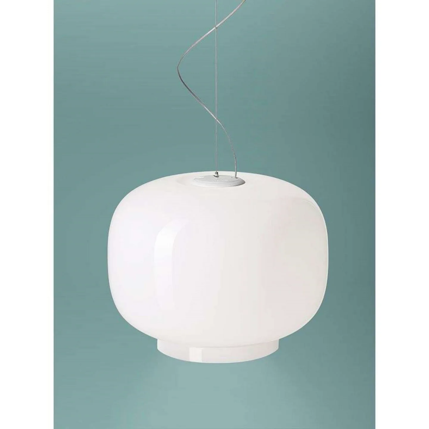 Chouchin 1 Reverse LED Pendelleuchte Dim White - Foscarini - Esszimmer - Glas