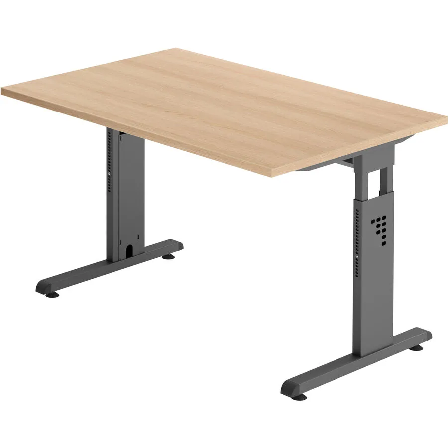 Schreibtisch Office eiche Holzwerkstoff B 120 T 80 cm