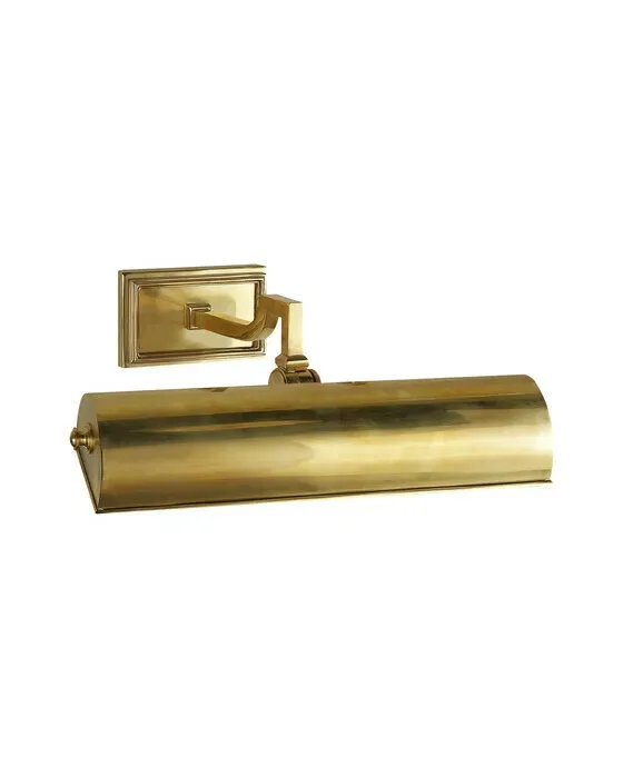 Dean 12" Picture Light Natural Brass