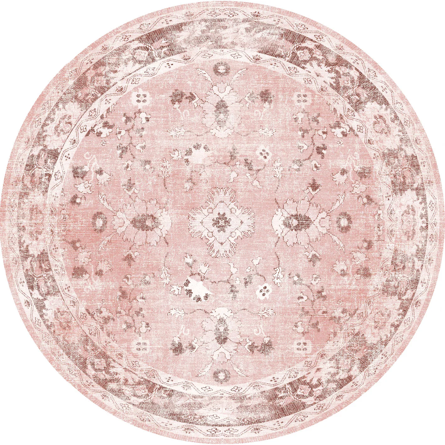 Runde tepper - Gombalia (rosa) (Størrelse: Ø 160 cm)