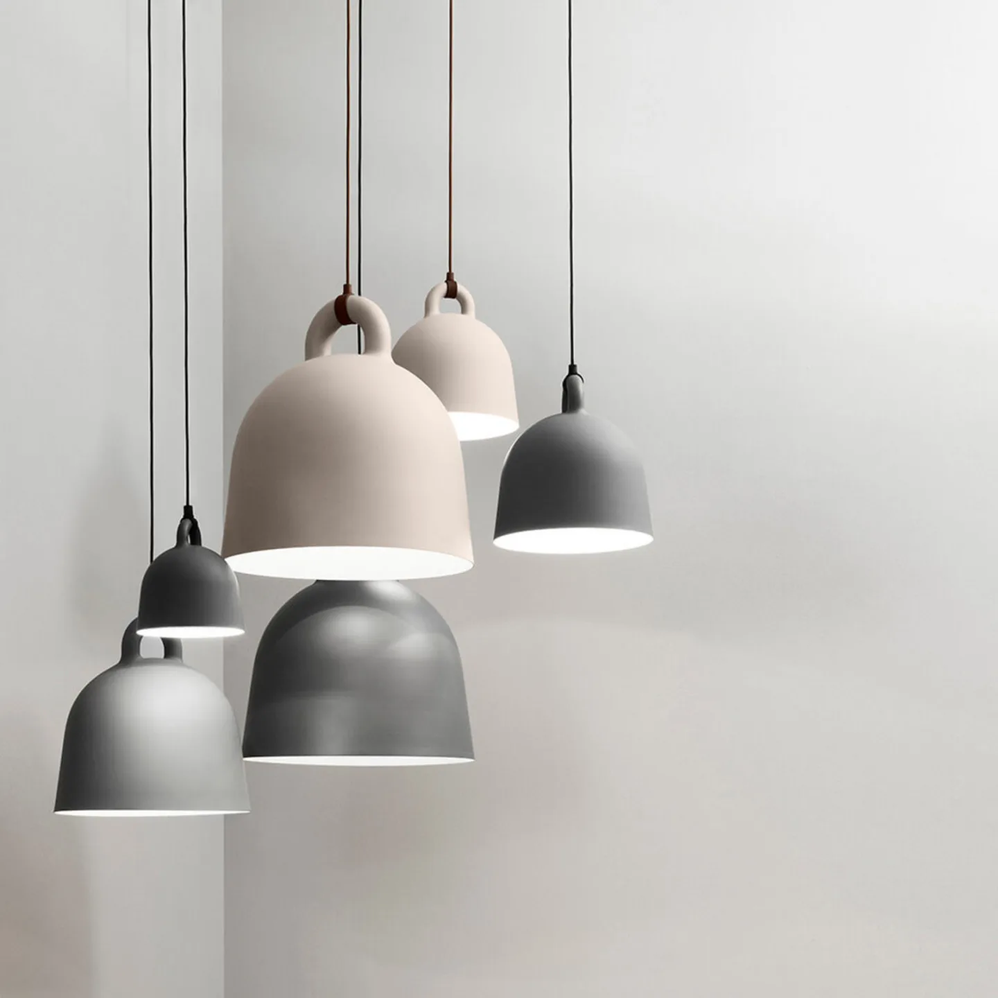 Bell Pendelleuchte X-Small Weiß - Normann Copenhagen - Wohnzimmer - Aluminium