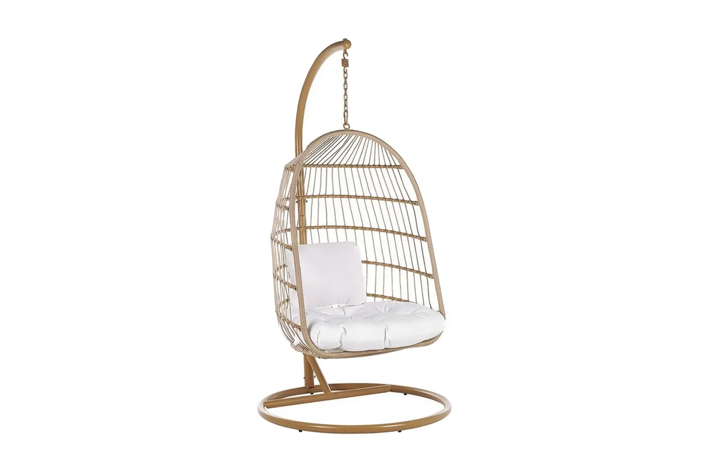 Allera Hängstol Utomhus med Stativ - Beige/Vit