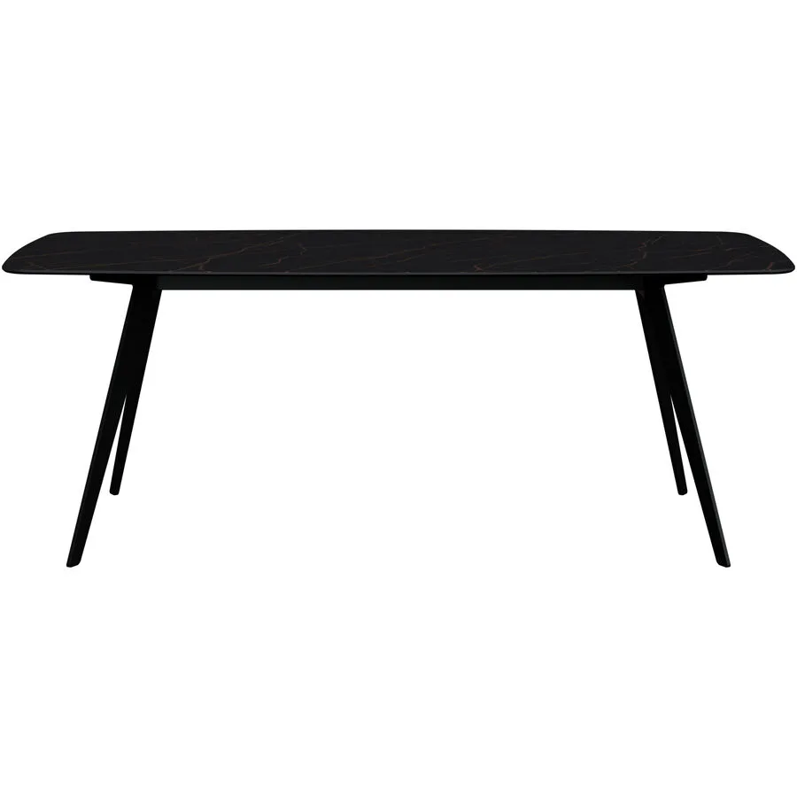 Esstisch Salazar schwarz/bronze Keramik B 100 T 200 cm