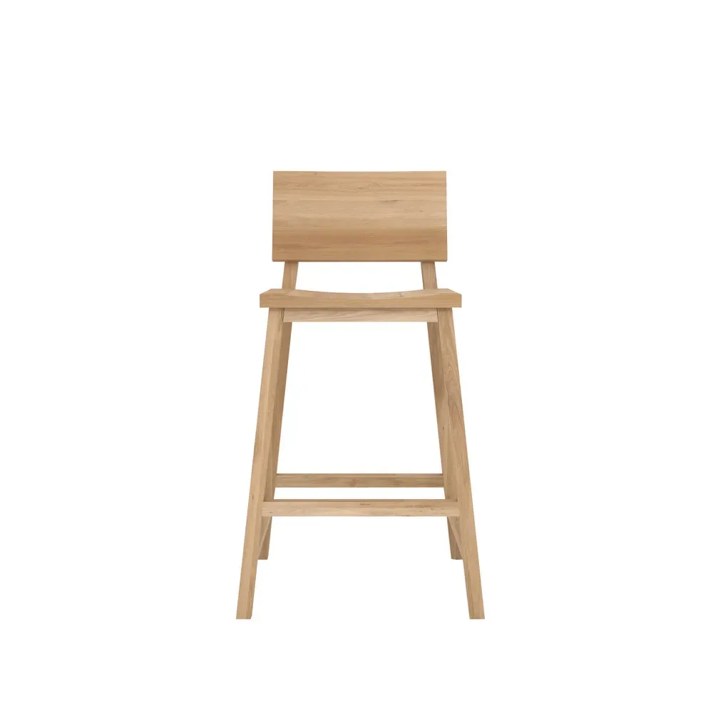 Ethnicraft N3 Barhocker Oak wax oil 49x50 cm