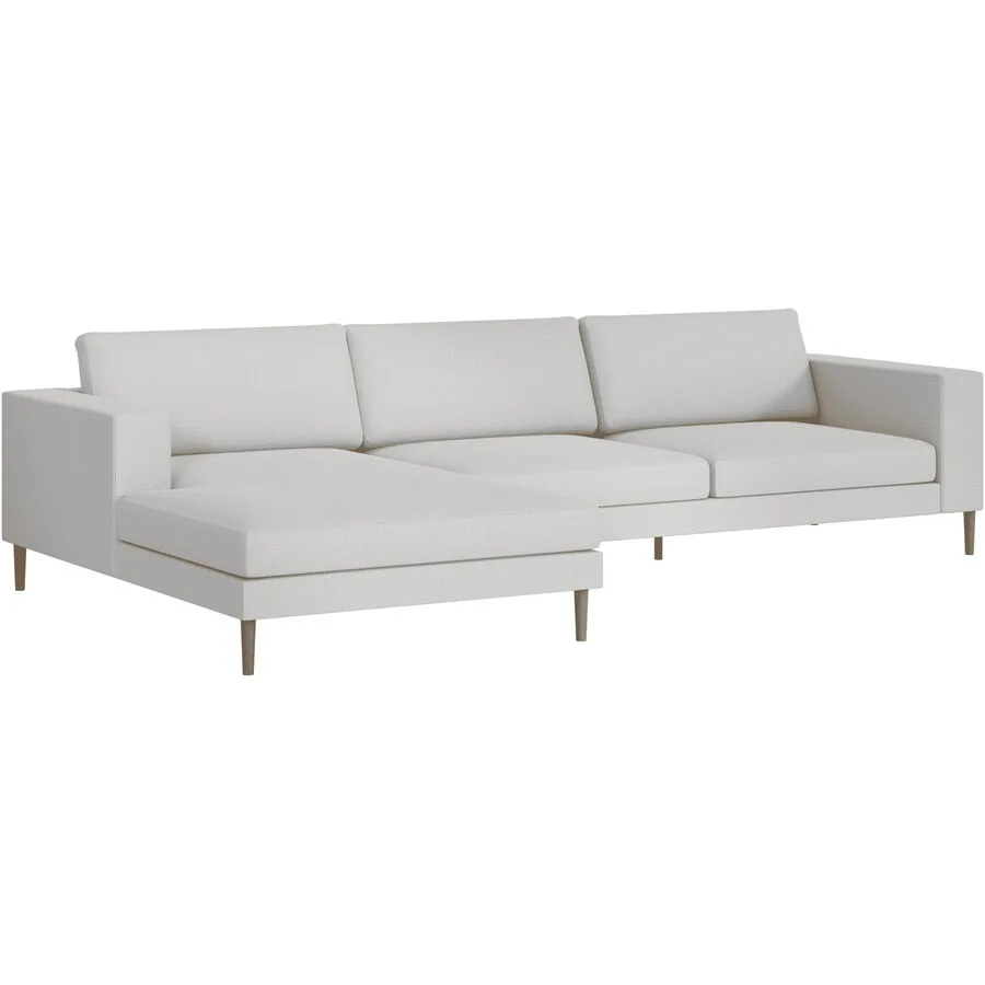 Ecksofa Domino Links Stoff natur B 310 T 181 cm - Möbel Konfigurator: Traummöbel individuell zusammenstellen