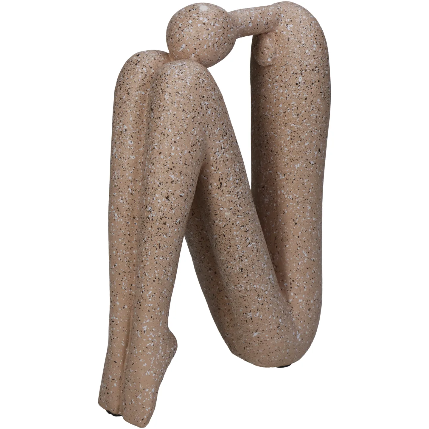 Kersten Figur Mensch Sitzend, Beige H: 20 cm | Schubiger Möbel