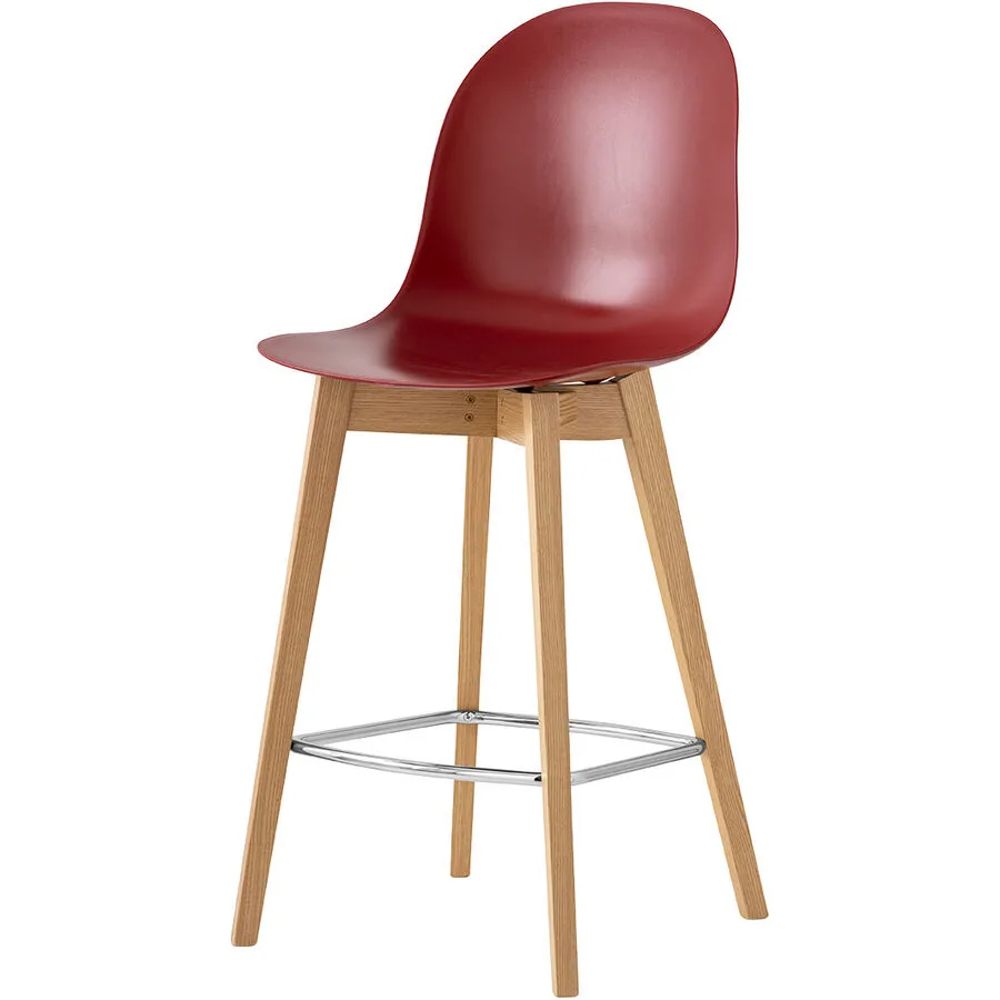 CONNUBIA Barhocker Academy terracotta/Eiche Esche/Polypropylen H 106 cm