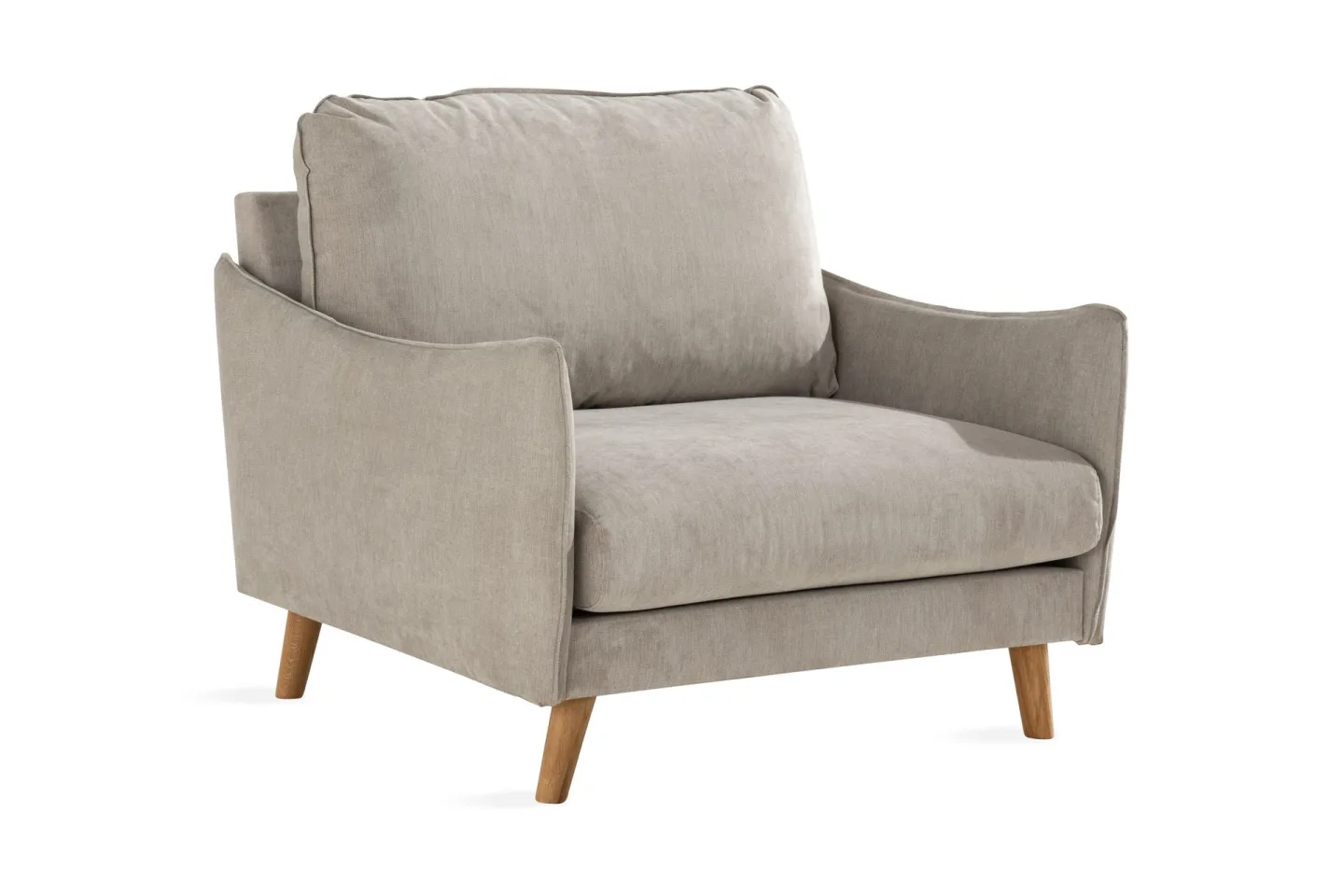 Trend Lyx Fåtölj - Beige/Ek
