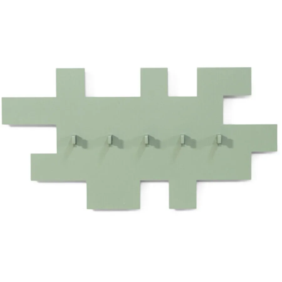 Spinder Design Garderobenleiste Skadi dusty green Stahl H 21.5 cm