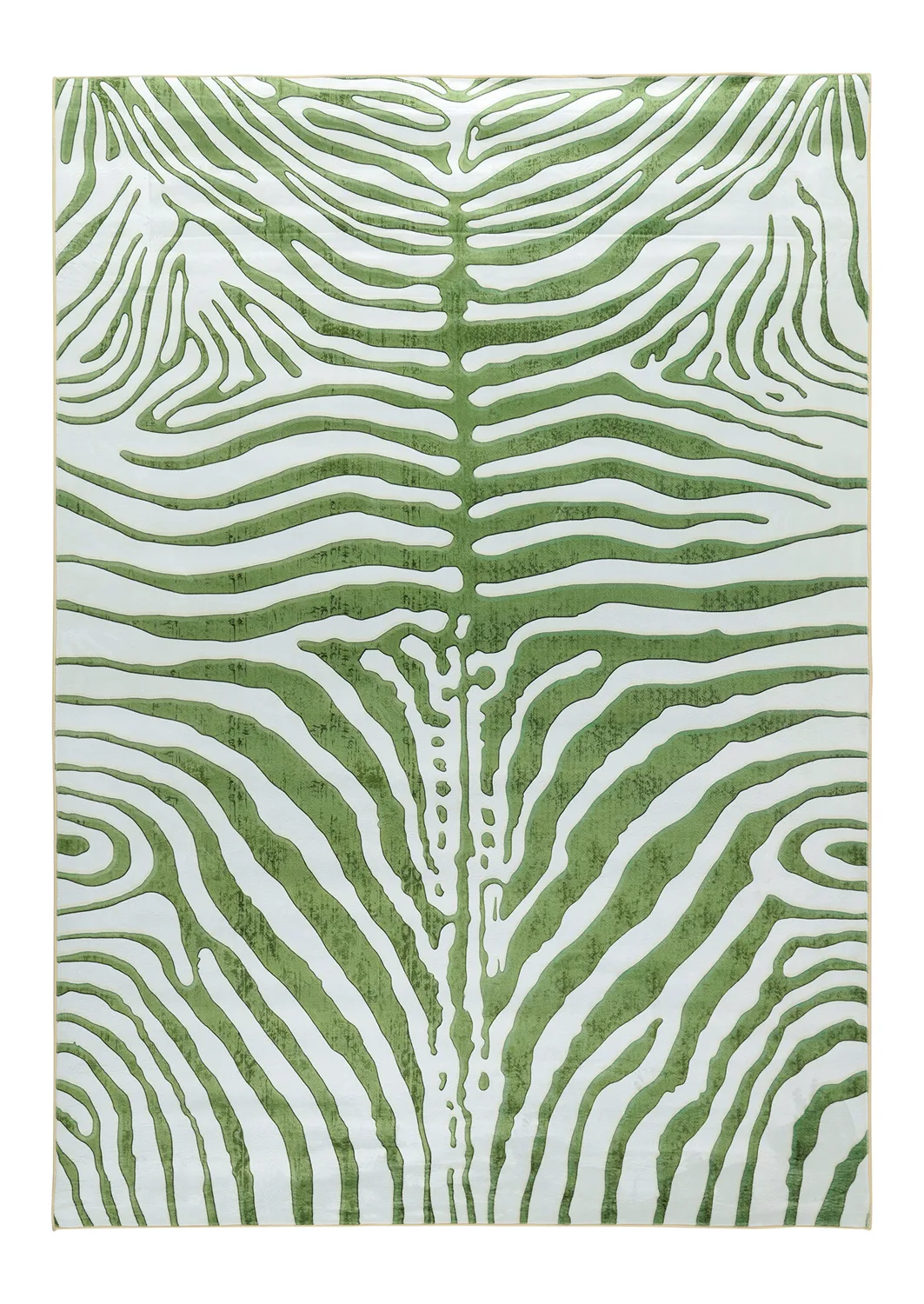 Wilton-teppe - Zebra (grønn) (Størrelse: 160 x 230 cm)