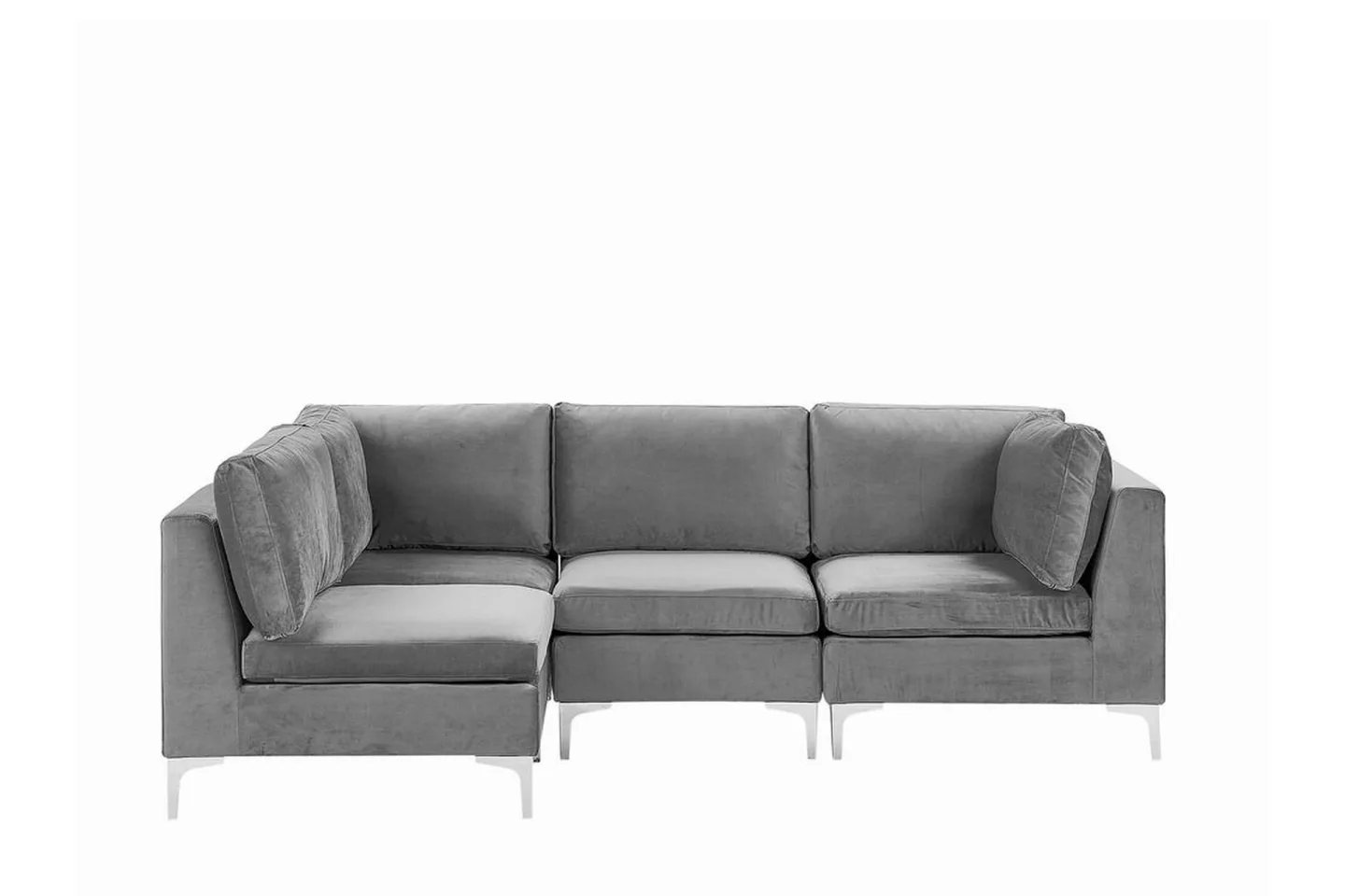 4-sits Hörnsoffa Samkom Höger - Sammet/Grå