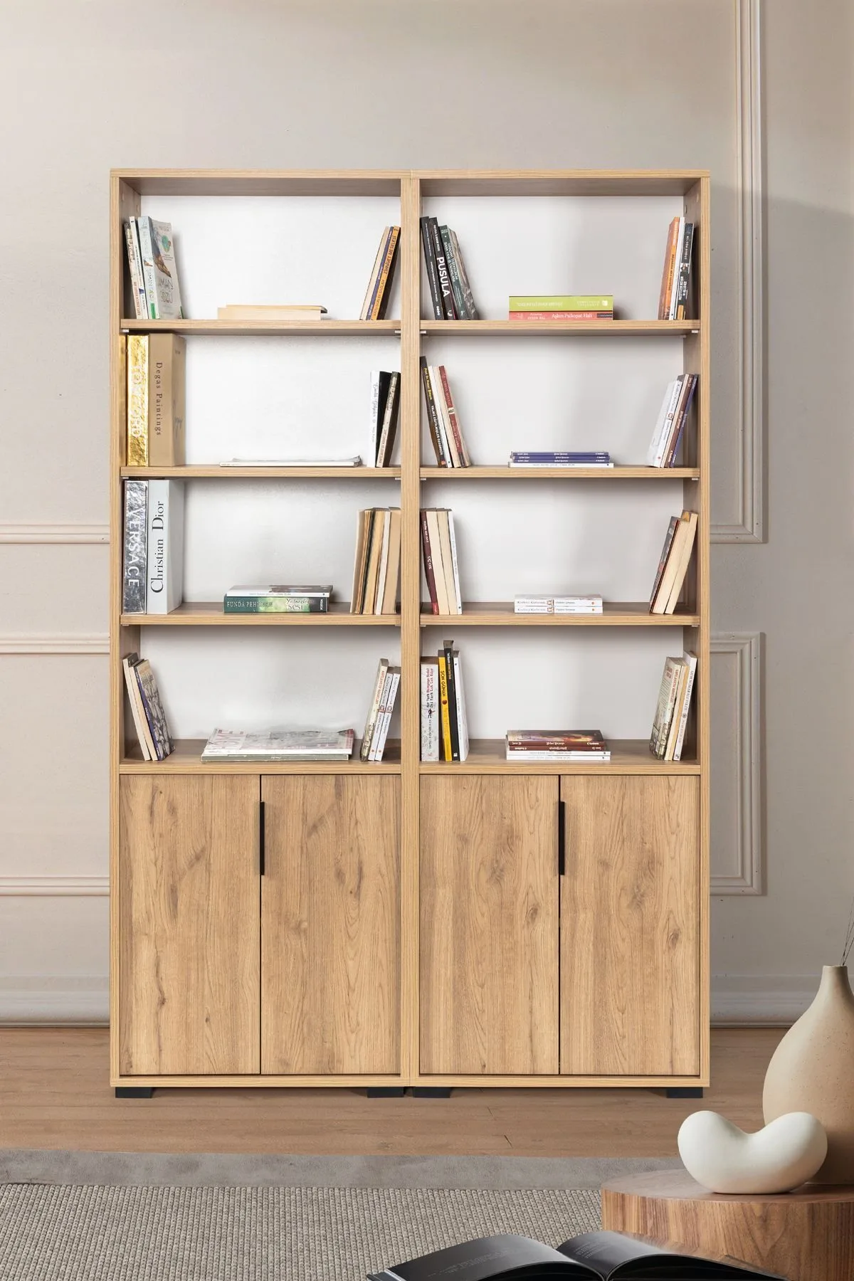 Pavio Bokhylla 120x187x30 cm - Sapphire Oak