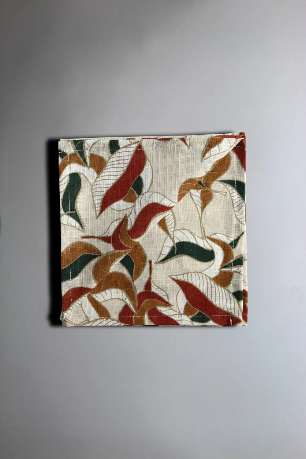 Servietter 4-pakning - Amalie (beige/rust) (Størrelse: 40 x 40 cm)