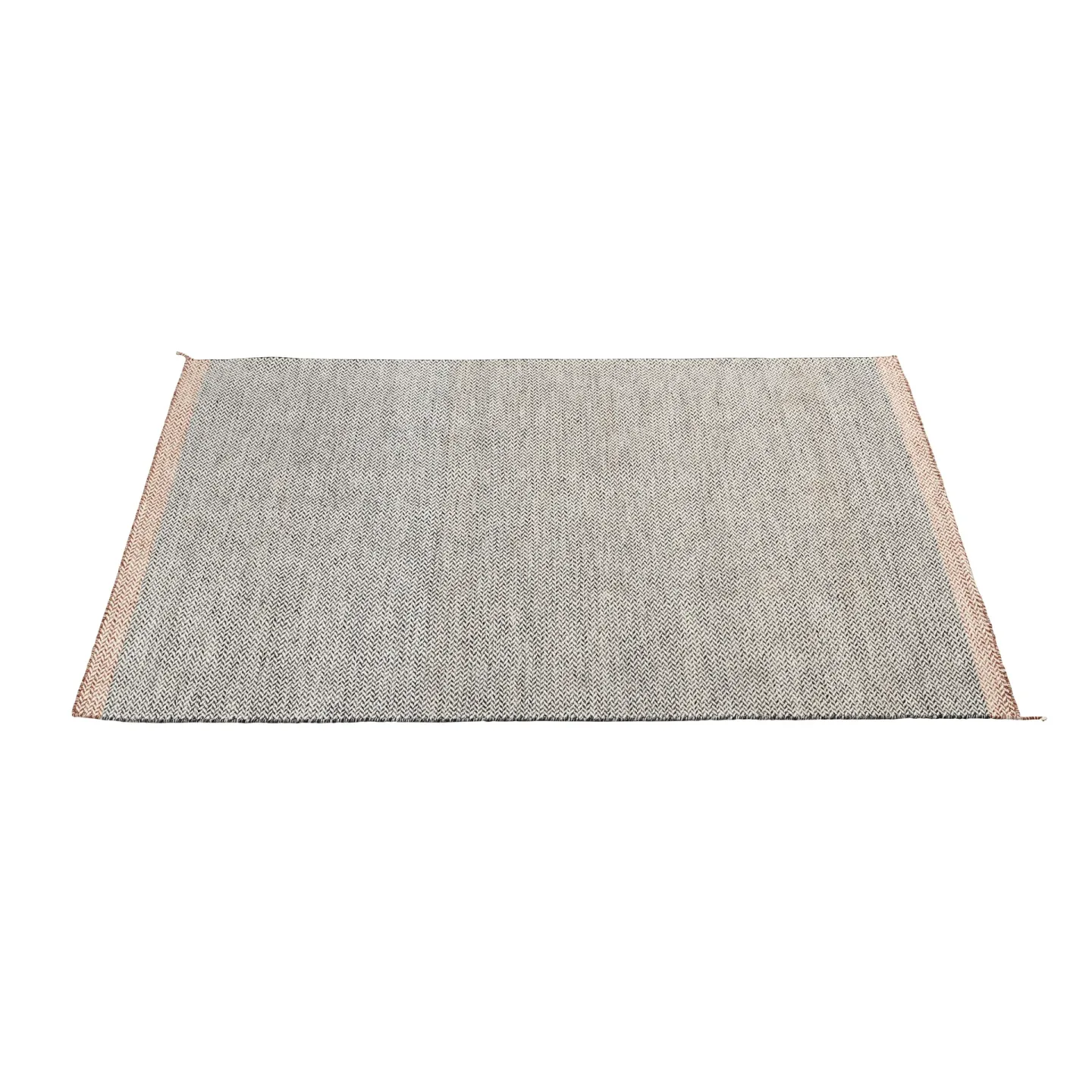 Muuto Ply Wollteppich 170 x 240cm Schwarz-weiß
