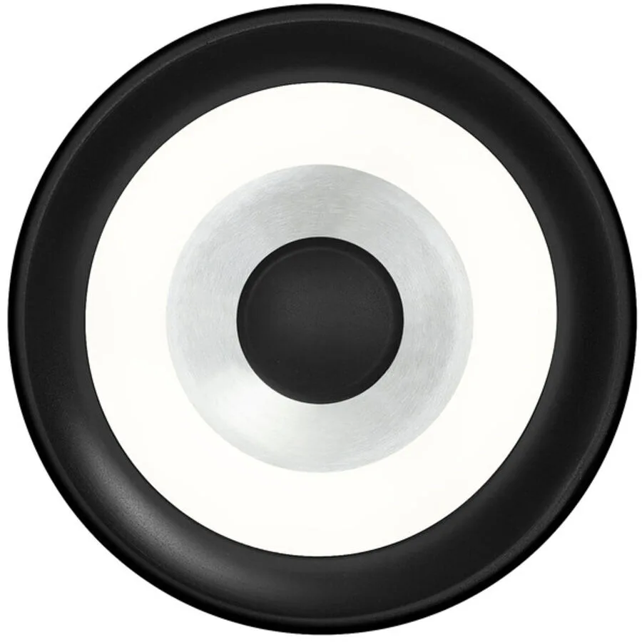 Wandlampe Speaker Silber Aluminium/Eisen 20 cm 20 cm - Farbe: Aluminium eloxiert - LED - Lichtfarbe: Warmweiss - LED Energiesparlampen