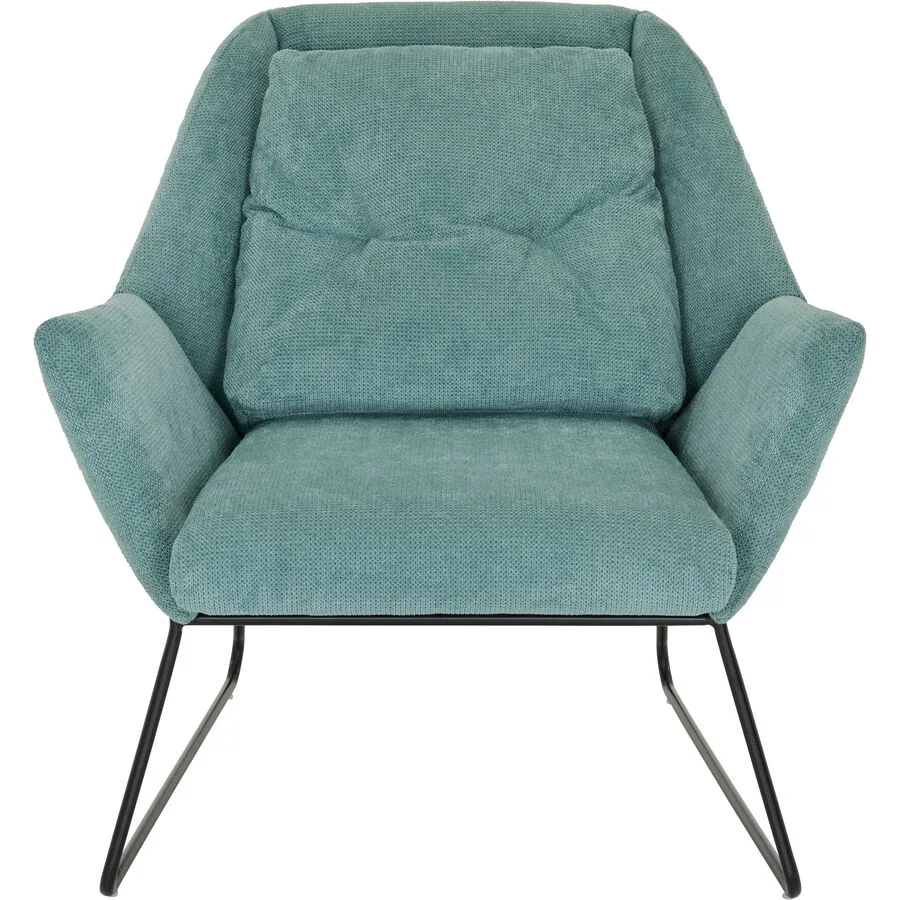Sessel Scuol grün Polyester/Metall B 83.5 T 78 H 80 cm
