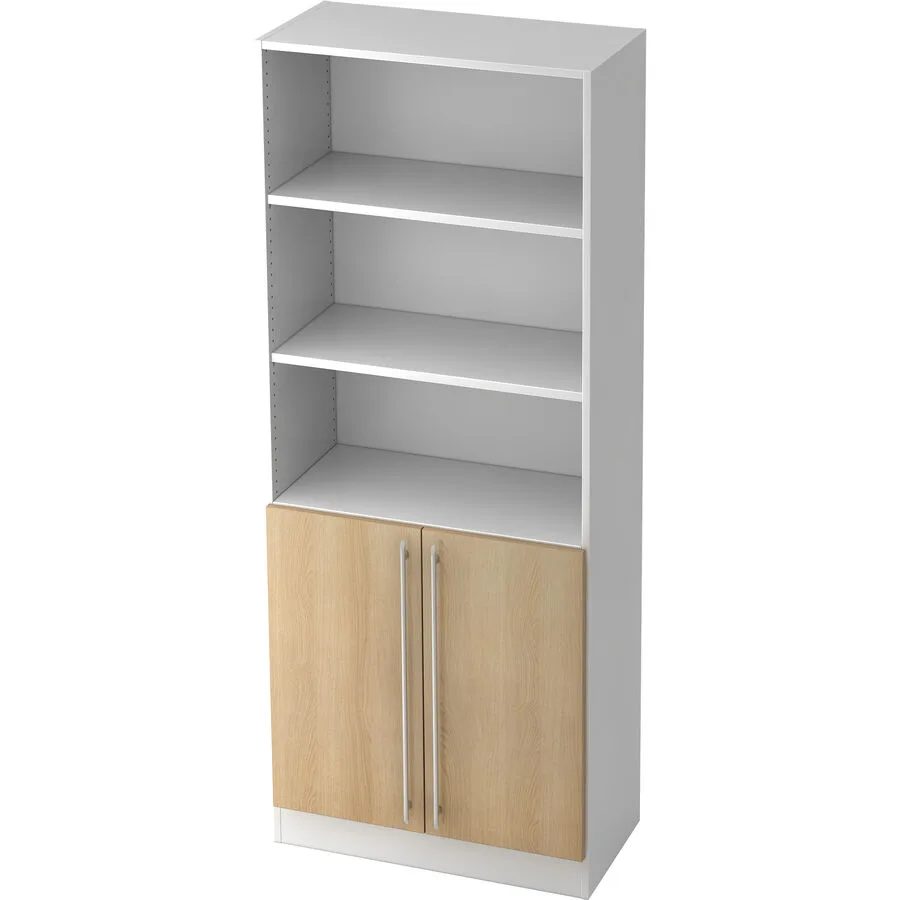 Aktenschrank Office weiss, eiche Holzwerkstoff B 80 cm H 200.4 cm