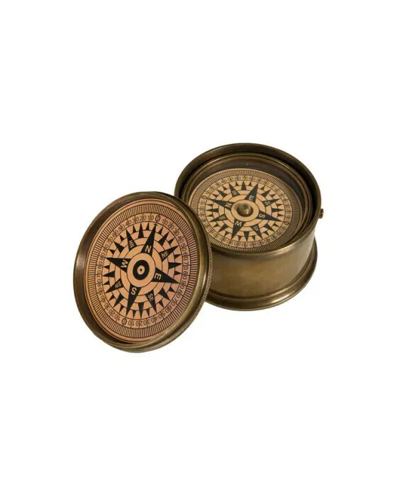 Gimballed Drum Compass Brass