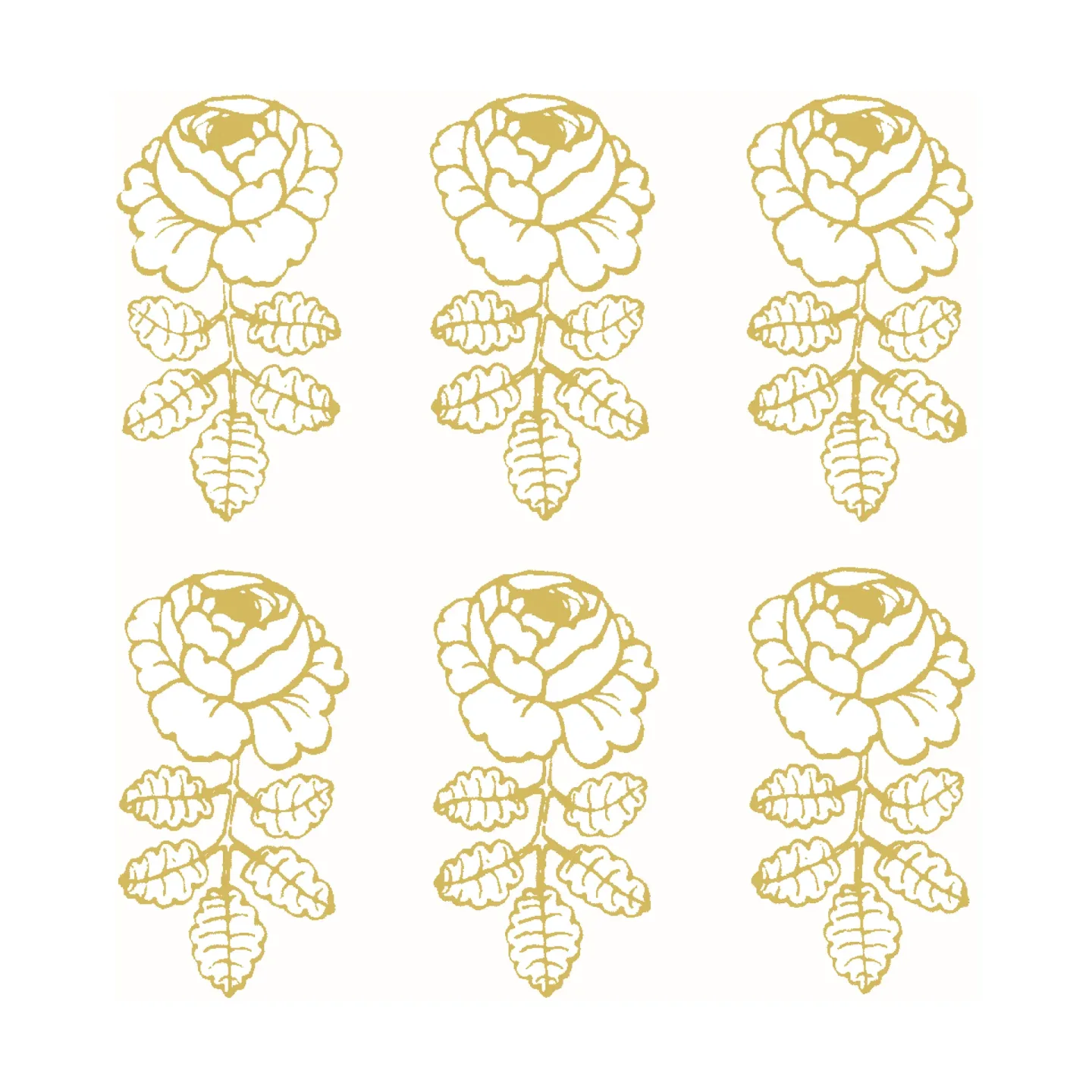 Marimekko Vihkiruusu Serviette 33 x 33cm 20er Pack Gold-white