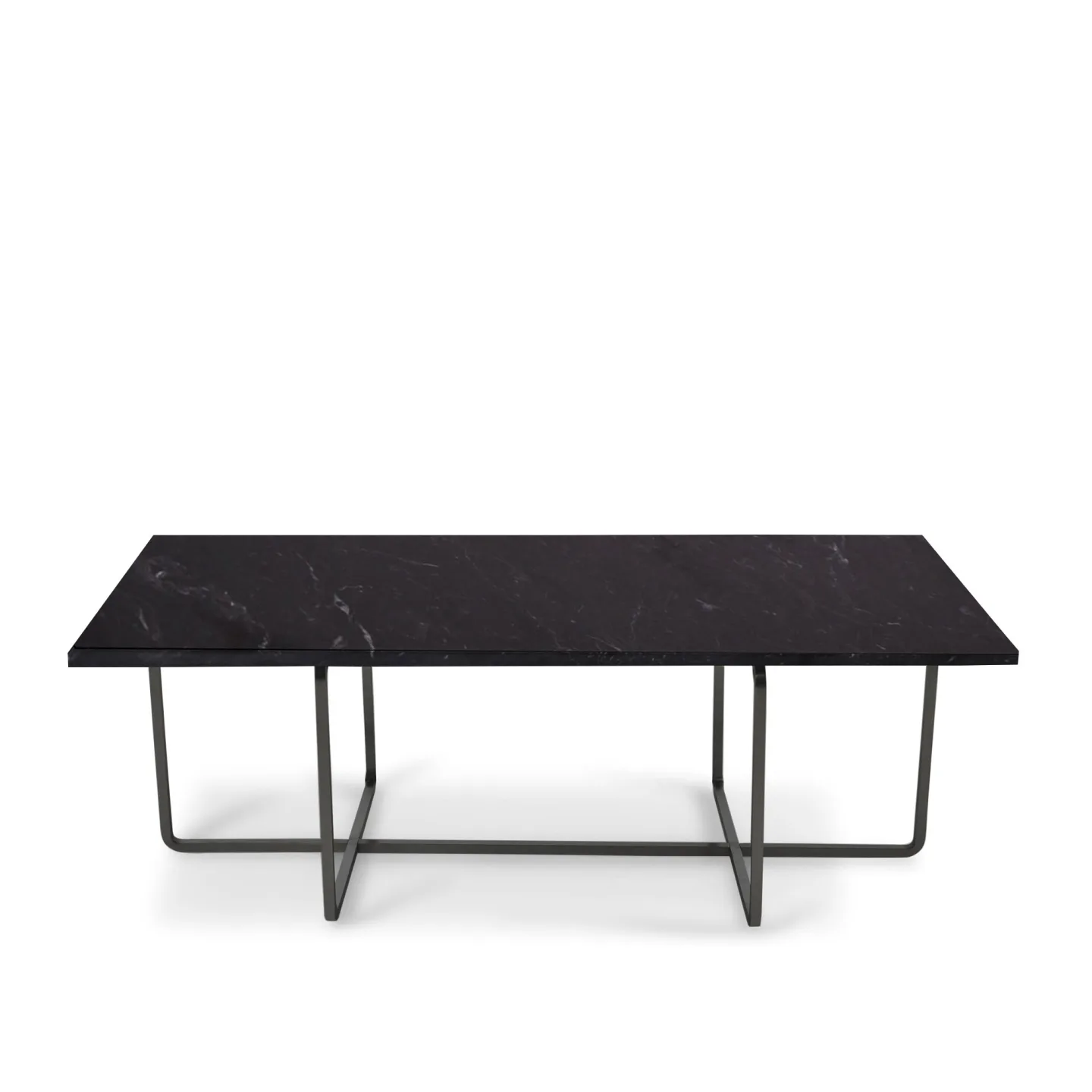 OX Denmarq - Ninety Table High Black Steel Frame Black Marble Top - Soffbord - Dennis Marquart - Svart - Metall/Sten