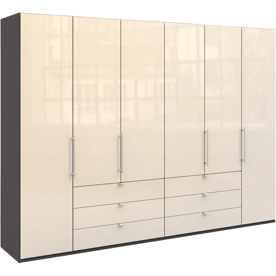 Kleiderschrank Folt taupe Holzwerkstoff B 300 cm