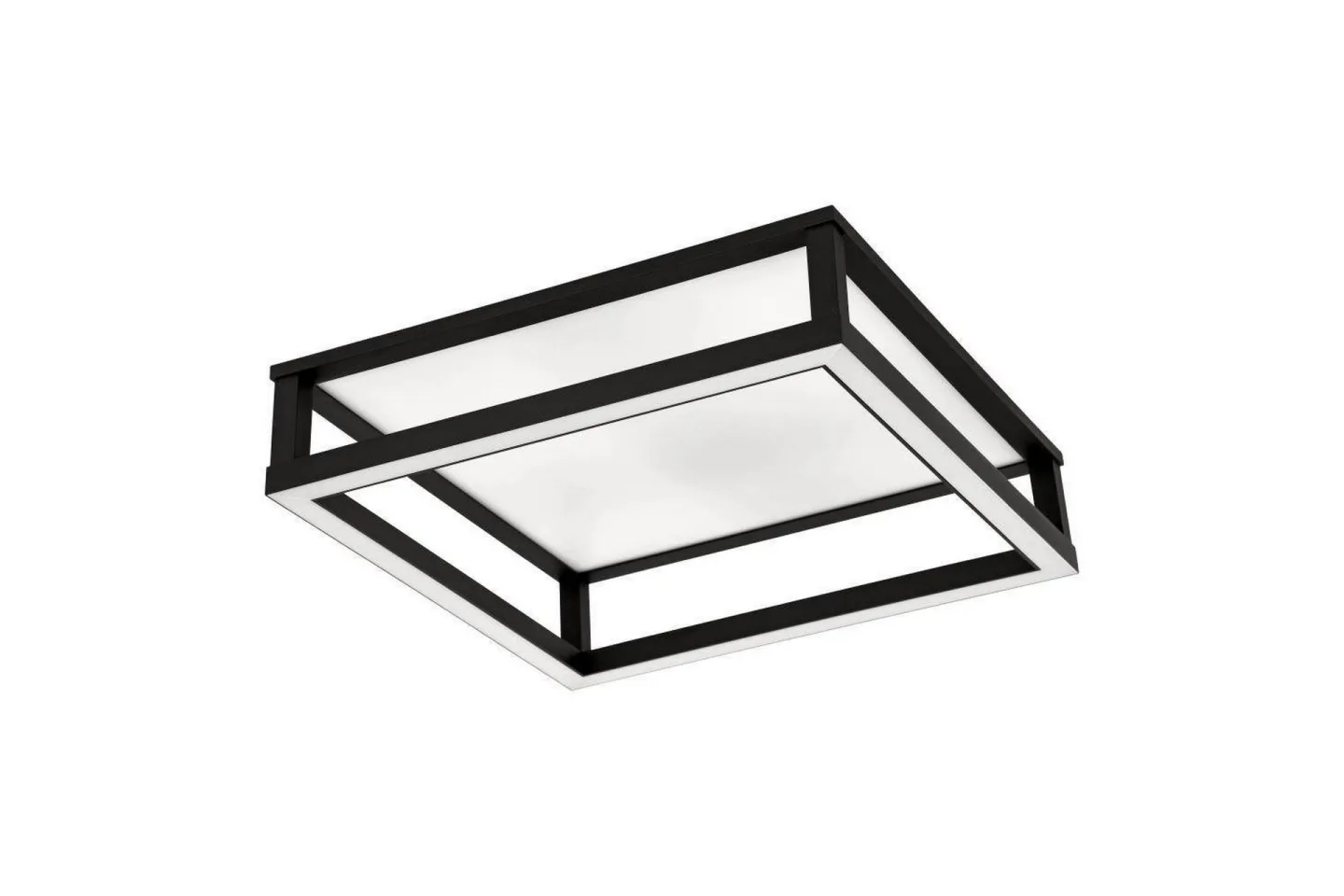 Takbelysning Eglo Macellara Svart/Vit 45x45 cm -