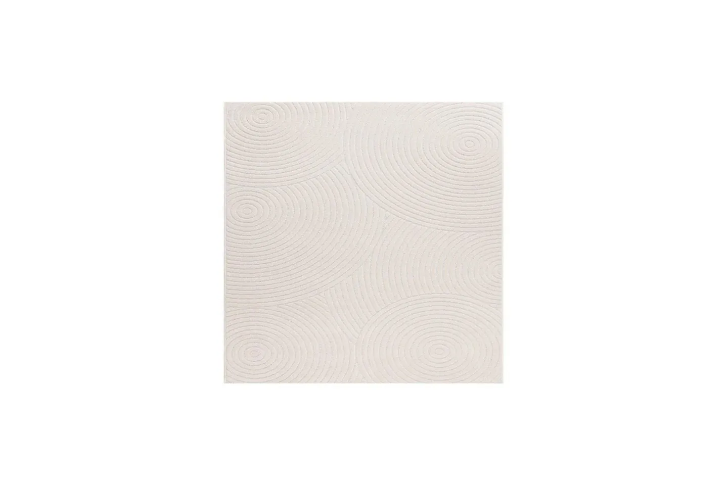 Wiltonmatta Hawaii Trend 240x240 cm, Creme - 240x240 cm, Creme