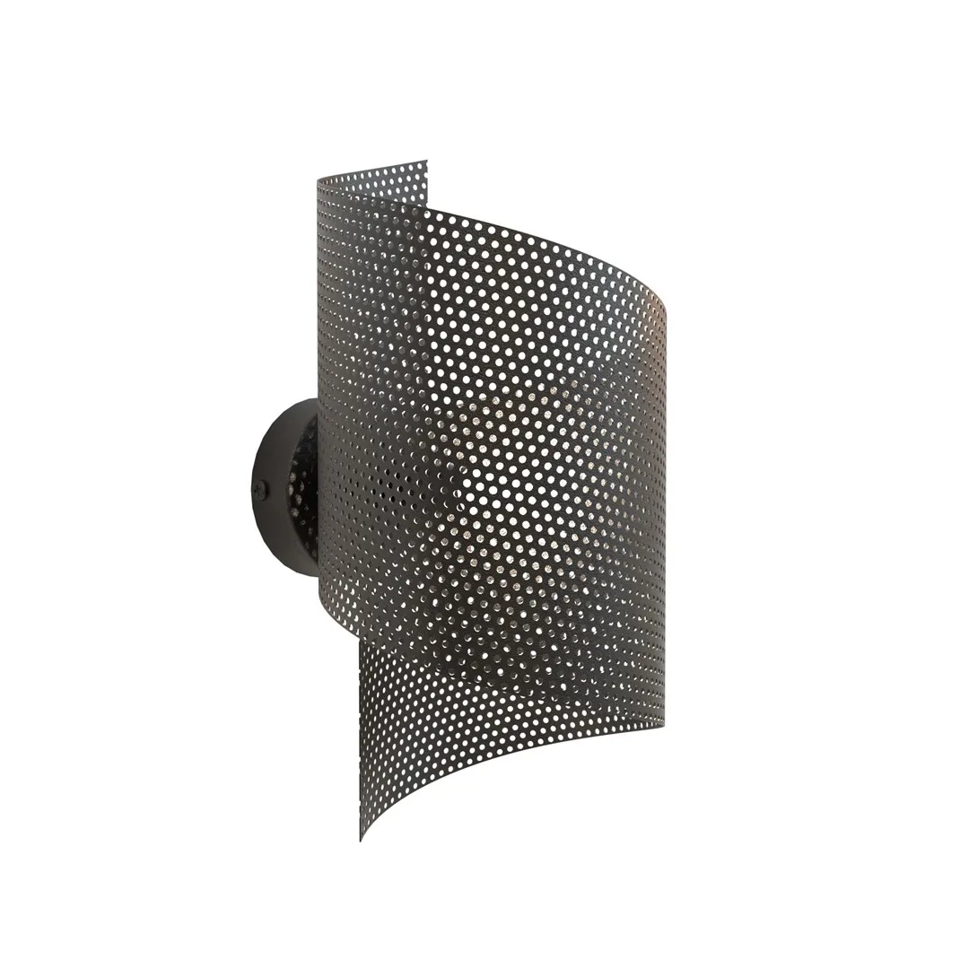 Emibig Lighting - Spiral 30cm - Vägglampa - Svart