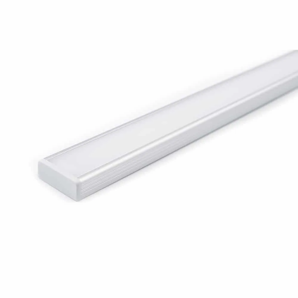 Aluminiumprofil Set U Låg 24x9mm 1000mm