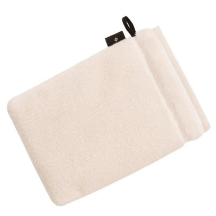Vossen Waschhandschuh Pure ivory 100% Bio-Baumwolle B 22 T 16 cm