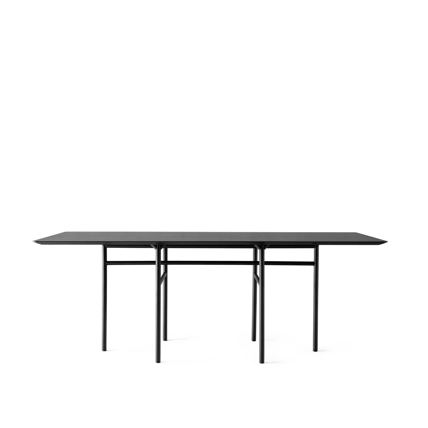 Audo Copenhagen - Snaregade Dining Table Rectangular, Oak Table Top - Matbord - Norm Architects - Svart - Metall/Trä