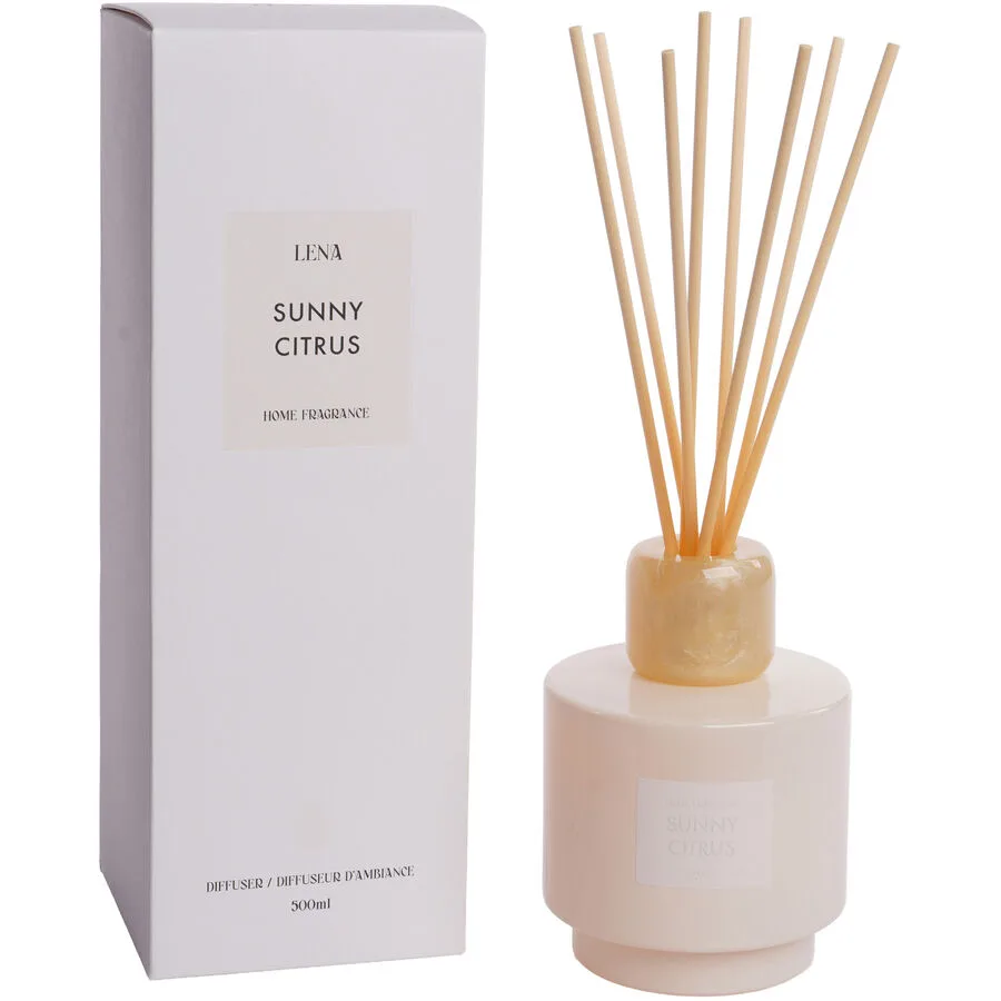 Diffusor Lena creme Sunny Citrus 500 ml - Material: Glas/Polyresin