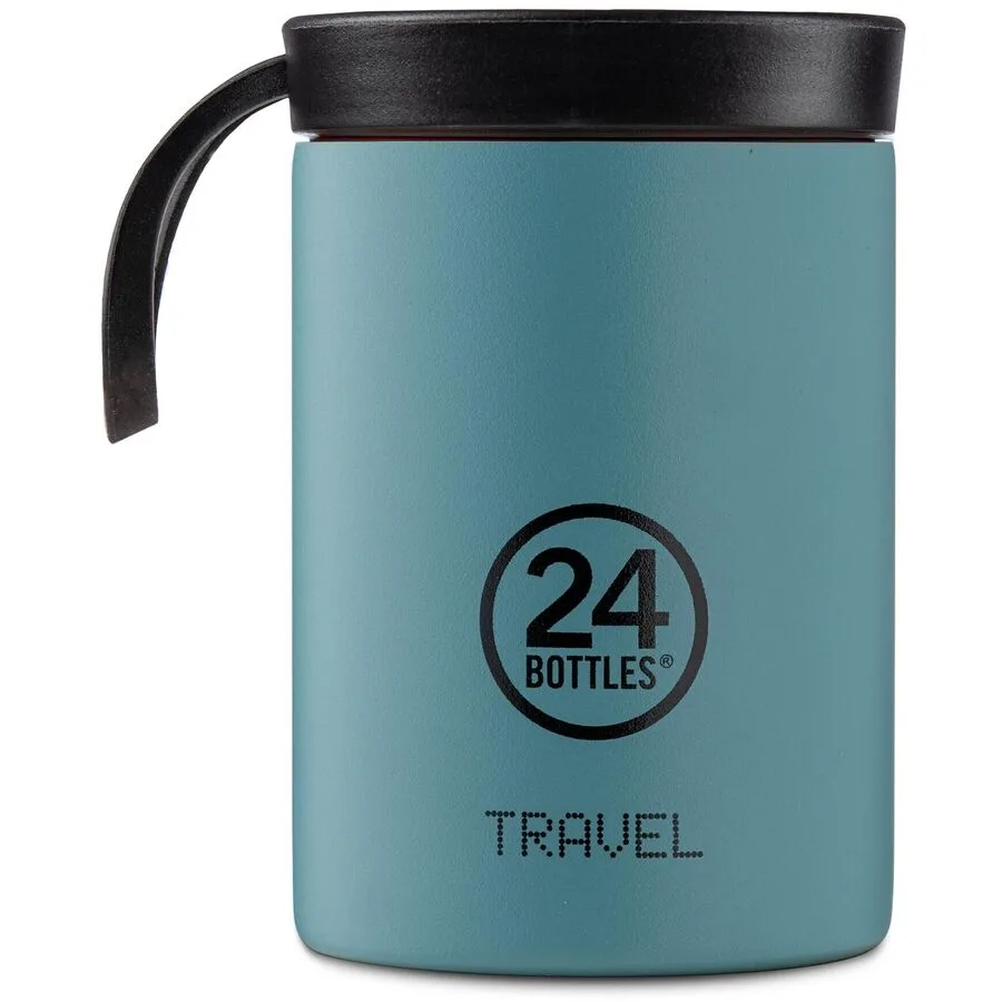 Thermobecher 24 Bottles Blau Edelstahl 12.5 cm