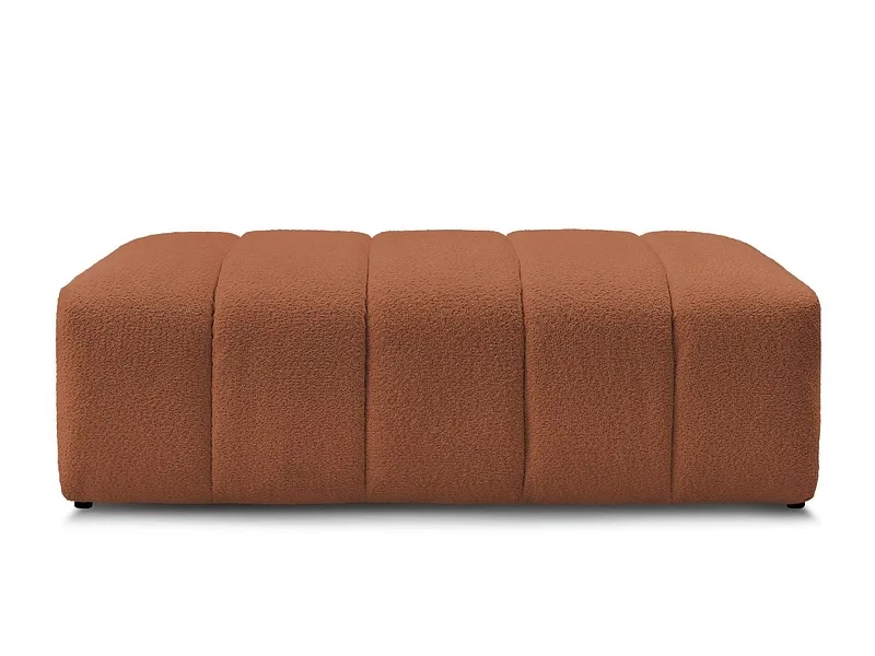 Hocker BOBOCHIC ANNECY 70x140x45cm boucle-stoff orange