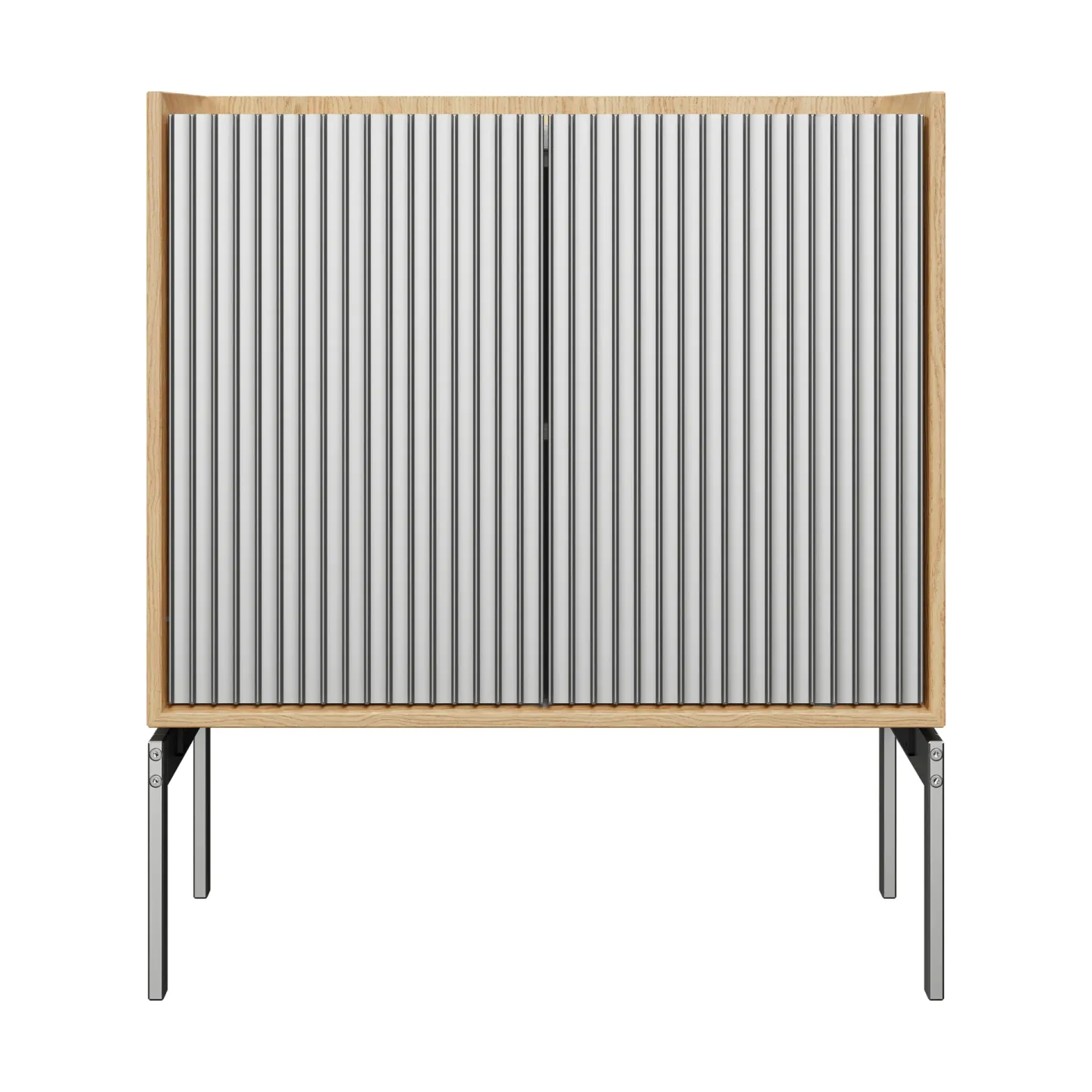 Vipp Vipp Cabinet H2 skåp med ben Light oak-marble, doors