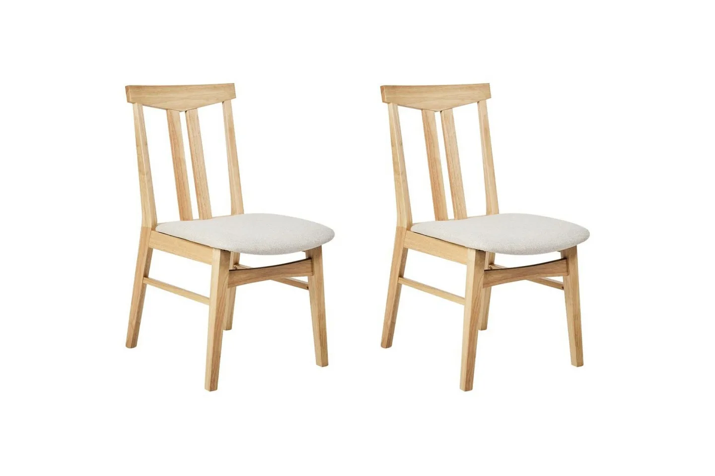 Matsalsstol Avalon set om 2 Ljus Trä-Beige - Ljus Trä-Beige