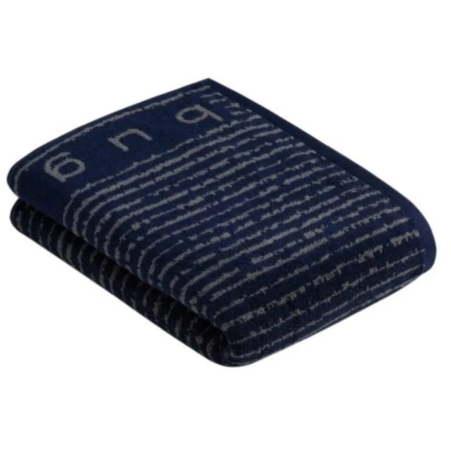 Bugatti Duschtuch Tiago Marine Blau Baumwolle