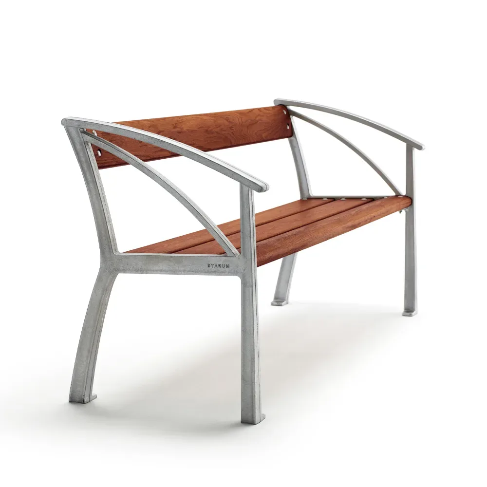 Byarums bruk Vasa Sofa Mahagoni, Rohaluminiumgestell