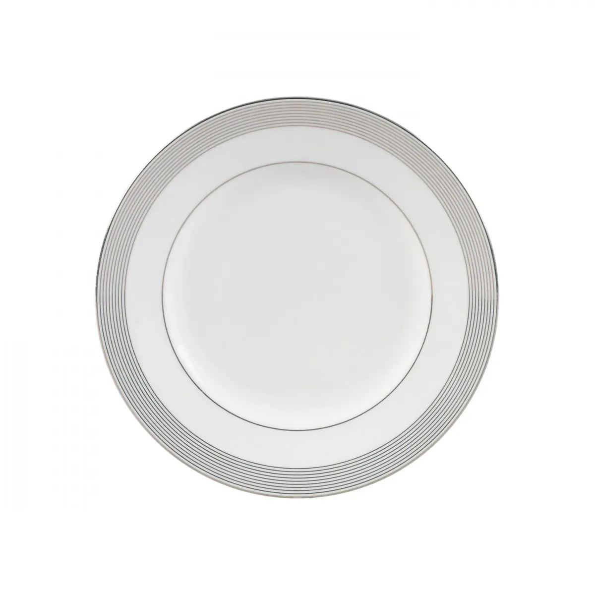 Wedgwood Vera Wang Grosgrain tallrik med grå kant Ø 20 cm