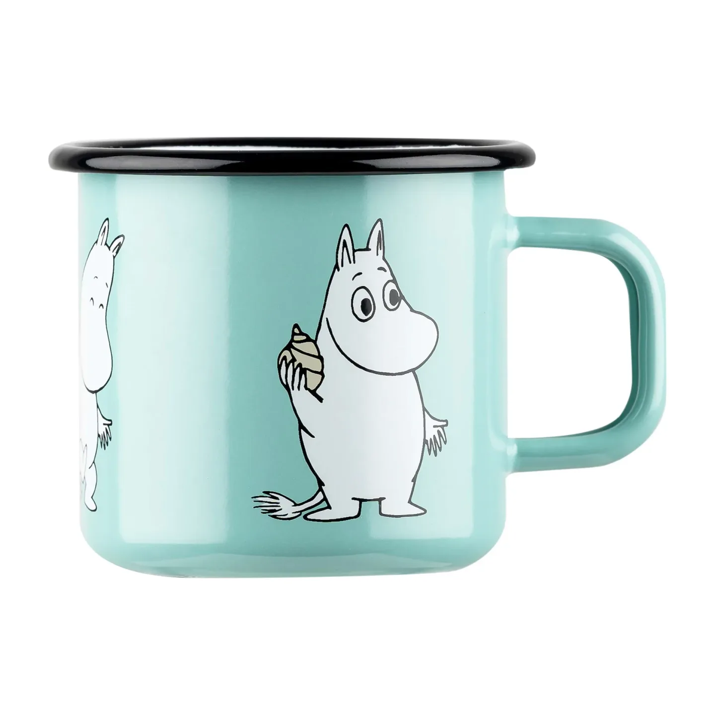Muurla Mumin Retro Emaillebecher 37 cl Mint
