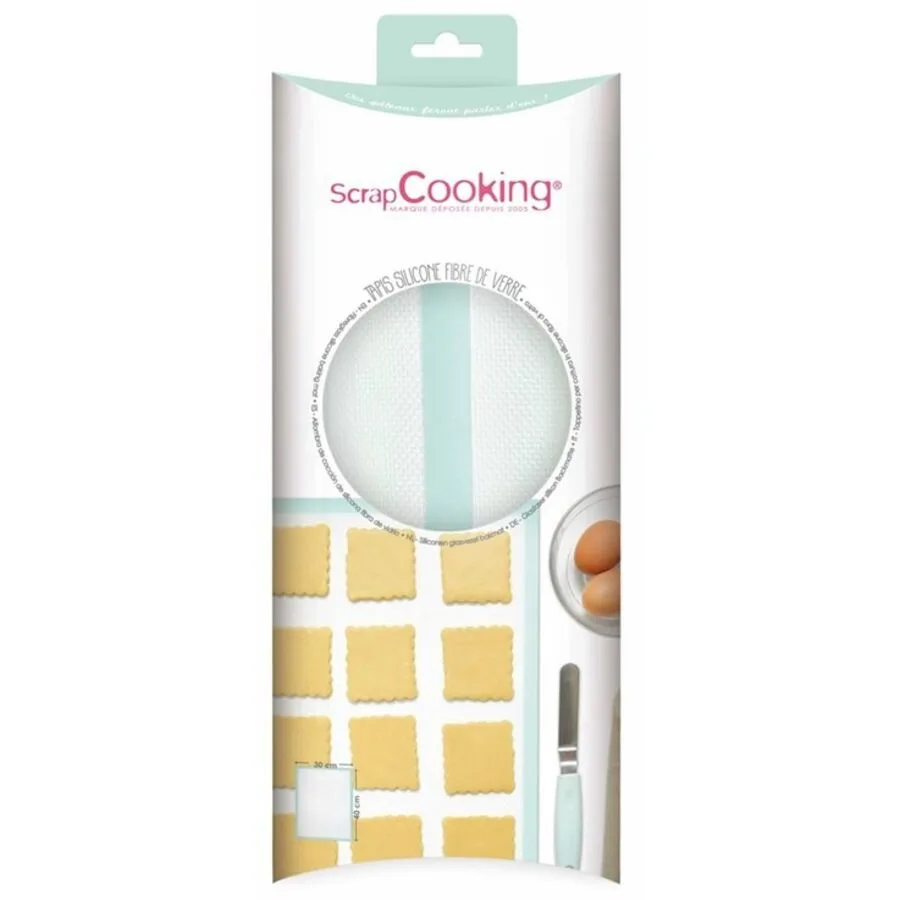 Backmatte Scrap Cooking grün Silikon B 40 T 30 cm