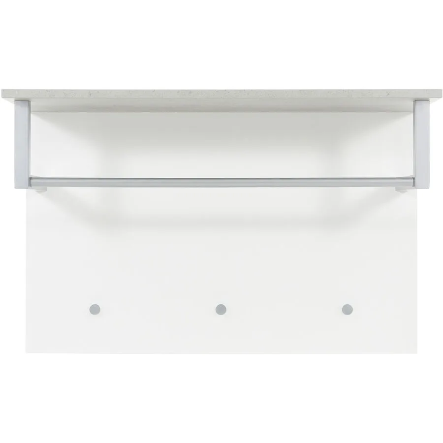 Garderobenpaneel Verna Hochglanz weiss Holzwerkstoff H 60 cm 3